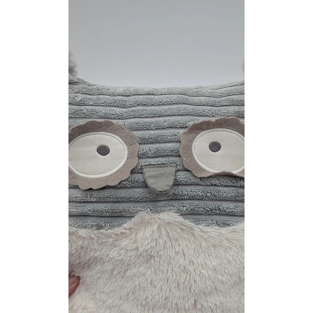 Maison Chic Gray Owl Plush Pillow 12